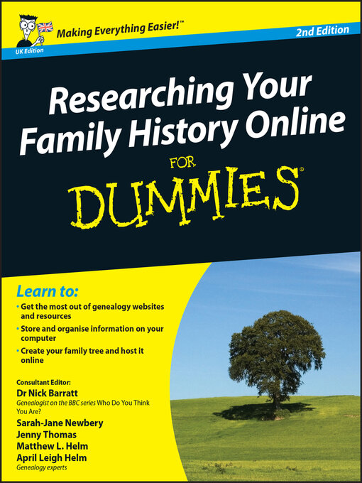 Title details for Researching Your Family History Online For Dummies by Nick Barratt - Available